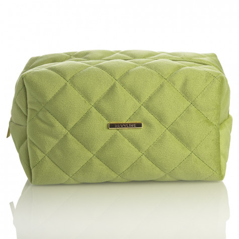 Косметичка дорожная вельветовая Revyline, зеленая
